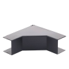 esquinero interior color negro de pvc auto axtinguible, para canaleta tmk 1720 n cc (5220 02003)
