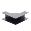 esquinero interior color negro de pvc auto axtinguible, para canaleta tmk 1720 n cc (5220 02003)