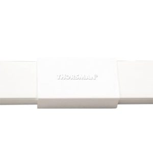 pieza de unión color blanco de pvc auto extinguible, para canaleta tmk1720 (5280 02001)