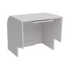 esquinero exterior color blanco de pvc auto axtinguible, para canaleta tmk 4577 (5510 02001)