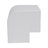 esquinero exterior color blanco de pvc auto axtinguible, para canaleta tmk 4577 (5510 02001)
