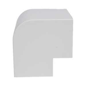 esquinero exterior color blanco de pvc auto axtinguible, para canaleta tmk 4577 (5510 02001)