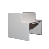 esquinero interior color blanco de pvc auto axtinguible, para canaleta tmk 4577 (5520 02001)