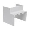 esquinero interior color blanco de pvc auto axtinguible, para canaleta tmk 4577 (5520 02001)