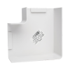 sección en "l" color blanco de pvc auto extinguible, para canaleta tmk 4577 (5530 02001)