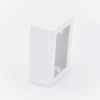 caja de registro universal, color blanco de pvc auto extinguible (7902 02001)