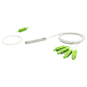 splitter (divisor Óptico) tipo plc, 1x4, conectores sc/apc