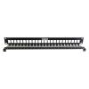 patch panel tera max blindado de 24 puertos, modular (vacío), plano, color negro, 1ur