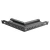 patch panel tera max de 24 puertos, modular, angulado, color negro, 1ur