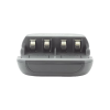 cargador rápido de 2 compartimientos para baterías ni mh; aplicable en baterías de 9 v /color negro