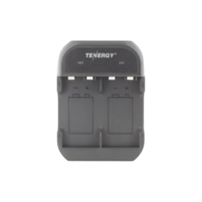 cargador rápido de 2 compartimientos para baterías ni mh; aplicable en baterías de 9 v /color negro cargador rápido de 2 compartimientos para baterías ni mh; aplicable en baterías de 9 v /color negro