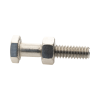paquete de 6 tornillos con tuercas de acero inoxidable 1/4 x 1 1/4”.