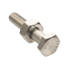 paquete de 6 tornillos con tuercas de acero inoxidable 1/4 x 1 1/4”.