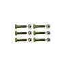 paquete de 6 tornillos grado 5 y tuercas tropicalizadas 1/4 x 1 1/4". para stz30/scz30/scz30p.