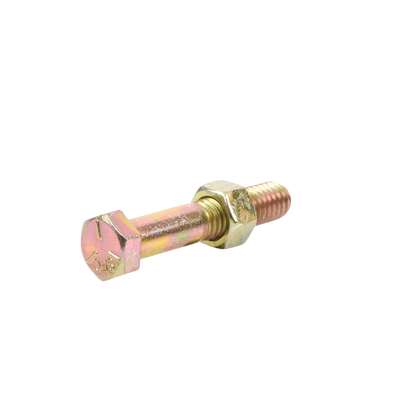 paquete de 6 tornillos grado 5 con tuercas tropicalizadas de 3/8" x 2". paquete de 6 tornillos grado 5 con tuercas tropicalizadas de 3/8" x 2".