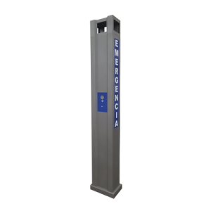 gabinete tipo torre para sistema de alerta mediante equipo fanvil i12 n 01p y estrobo (no incluidos).