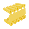 taquete amarillo 7/32" para tornillos 8mm x 1" (100pzs) (1102 02100)