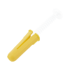 taquete amarillo 7/32" para tornillos 8mm x 1" (100pzs) (1102 02100)