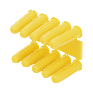 taquete amarillo 7/32" para tornillos 8mm x 1" (100pzs) (1102 02100)