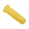 paquete de 20 taquetes amarillo 1" y 20 tornillos 8mm x 1"