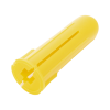 paquete de 20 taquetes amarillo 1" y 20 tornillos 8mm x 1"