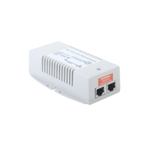 inyector poe para aplicación solar, entrada 18 36 vcc, salida en 56 vcc, 802.3 af/at, 10/100/1000 mbps, hasta 35 watts