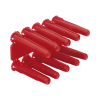taquete de 1/4 plástico paquete de 100 piezas para fijar objetos con tornillo en muros y techos de concreto o superficies sólidas, compatible con tornillo th10x de 10 x 1 1/2" (1103 03100)