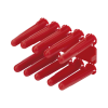 taquete de 1/4 plástico paquete de 100 piezas para fijar objetos con tornillo en muros y techos de concreto o superficies sólidas, compatible con tornillo th10x de 10 x 1 1/2" (1103 03100)
