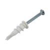 kit de 10 taquetes autoperforables y 10 tornillos 10mm x 1 1/2" (1301 05002)