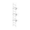 escalera exterma sólida de 3 metros para secciones 1 a 12 de torres super titan (incluye 3 herrajes sujetadores).