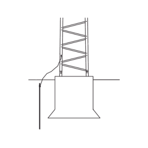 sistema de aterrizaje básico para estructura de torre titan.