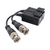 kit de transceptores (baluns) con terminal push superior, resolución 4k , cable flexible coaxial blindado / coaxitron / audio por coaxitron / menu osd /conector 100% cobre / protección tvs, calidad premium
