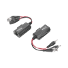 kit de transceptores activos, envía alimentación 12v/24vcc/ac, video y audio a una distancia de hasta 150 m en 4k para aplicaciones de video por utp cat 5e / 6 en alta definición.