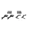 kit extensor hdmi para distancias de 70 metros / soporta resoluciones 720 y 1080p @ 60 hz / cat 6, 6a y 7 / cero latencia / uso 24/7 / hdr10 / salida loop / configuración edid / soporta control remoto del equipo fuente / salida de audio de 3.5mm