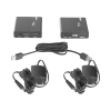 kit extensor kvm (hdmi y usb) | 40m a 4k@30hz | 70m a 1080p@60hz | cat 6, 6a y 7 | cero latencia | hdr | salida loop | salida de audio de 3.5mm |