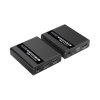 kit extensor kvm (hdmi y usb) | 40m a 4k@30hz | 70m a 1080p@60hz | cat 6, 6a y 7 | cero latencia | hdr | salida loop | salida de audio de 3.5mm |