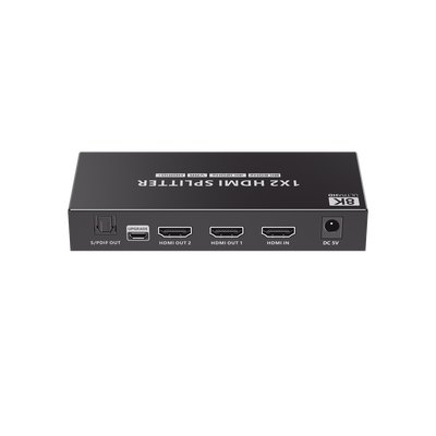 splitter hdmi 1x2 | velocidad de trasmisión 48 gbps| resolución 8k | salida de audio| hdcp 2.3 splitter hdmi 1x2 | velocidad de trasmisión 48 gbps| resolución 8k | salida de audio| hdcp 2.3
