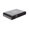 divisor (splitter) hdmi 4k de 1 entrada a 2 salidas (simultaneas) / soporta 4k×2k / ajuste de resoluciones edid / hdr / hdmi 2.0 / hdcp 2.2 / soporta formatos de audio dolby digital / longitud del cable de entrada y salida ≤10m.
