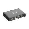 divisor (splitter) hdmi 4k de 1 entrada a 2 salidas (simultaneas) / soporta 4k×2k / ajuste de resoluciones edid / hdr / hdmi 2.0 / hdcp 2.2 / soporta formatos de audio dolby digital / longitud del cable de entrada y salida ≤10m.