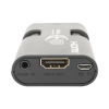 mini adaptador de vga a hdmi / resolución 1920x1080 @ 60hz / jack de audio de 3.5mm / soporta alimentacion por micro usb