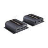 kit extensor hdmi para distancias de 50 metros / soporta resoluciones 720 y 1080p @ 60 hz / cat 6, 6a y 7 / salida loop en el tx para visualización local / configuración edid / soporta control remoto del equipo fuente / alimente solo el tx
