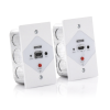 kit extensor hdmi en placas de pared para distancias de 40 metros / resolución 1080p @ 60 hz / cat 6/6a/ 7 / hdr/ cero latencia / soporta control remoto / placa de pared de 2.74 x 4.49” (tamaño estándar de ee.uu.).