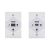 kit extensor hdmi en placas de pared para distancias de 40 metros / resolución 1080p @ 60 hz / cat 6/6a/ 7 / hdr/ cero latencia / soporta control remoto / placa de pared de 2.74 x 4.49” (tamaño estándar de ee.uu.).