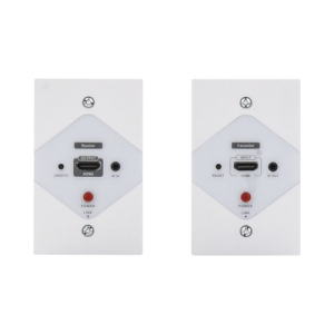 kit extensor hdmi en placas de pared para distancias de 40 metros / resolución 1080p @ 60 hz / cat 6/6a/ 7 / hdr/ cero latencia / soporta control remoto / placa de pared de 2.74 x 4.49” (tamaño estándar de ee.uu.).