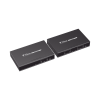 kit extensor matricial hdmi para distancias de 120 metros / resolución 1080p @ 60hz / cat6 / soporta 100 tx de entrada e ilimitados rx en la salida / control por pc, control remoto y botón / compatible con switch igmp.