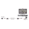 kit de transceptores activos turbo hd. convierte 36/24 vcc a 12 vcc regulados, a través de cable utp cat5e / 6. transmision de 200 m (revisar tabla de resoluciones )