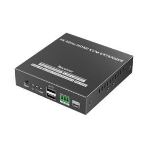 receptor compatible para kit tt582 kvm |4k @60hz | cat 6, 6a y 7 | hasta 150 metros | transmite el video y controla tu dvr vía usb a distancia