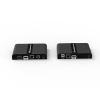 kit extensor kvm (hdmi y usb 2.0) hasta 100 metros / resolución 4k @ 30 hz / cat 6/6a/7 / cero latencia / salida loop / soporta switch gigabit para control kvm múltiple / soporta hasta 253