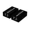 kit extensor hdmi de tamaño mini | 4k60hz a 60 metros | solo requiere alimentación tx | sobre cat6/cat6a/cat7 |