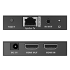 kit extensor hdmi para distancias de 70 metros / resolución 4k x 2k@ 60 hz/ cat 6, 6a y 7 / ipcolor / cero latencia / sin comprimir / salida loop / control ir / salida de audio de 3.5mm / poc
